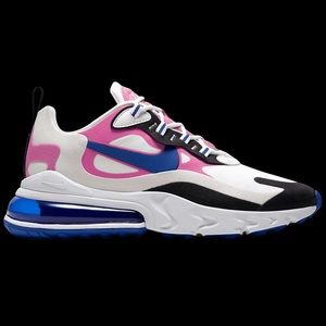 Nike | Air Max React 270 White Fuchsia Blue